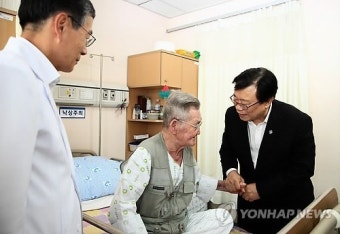 이동필 농축산부장관 대구 보훈병원 위문