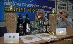 제주산 보리로 만든 맥주