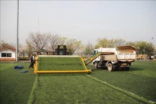 코오롱글로텍 인조잔디 재활용사업 진출