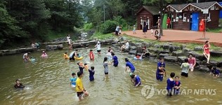 대전 계족산 장동산림욕장 물놀이장 12일 개장