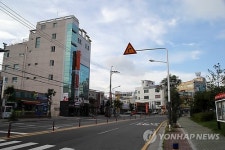 울산 북구 명촌동의 상가들