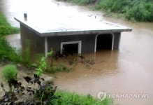 폭우 피해입은 北 평안북도