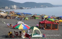 야영 천국 울산 북구 정자 몽돌해변