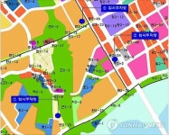 세종시 첫마을 임시주차장 위치도