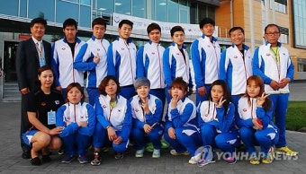 세계핀수영선수권대회 출전한 한국 대표팀