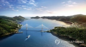 여수 거문도 동도-서도간 거문교 조감도