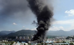 춘천 후평공단 내 공장서 화재