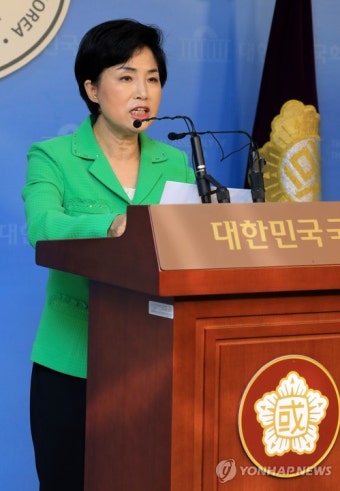전혜숙 전 민주당 의원 기자회견