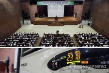 학교 전기에너지 절감 연수장에 에어컨 펑펑