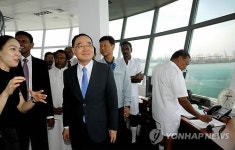 정홍원 총리 코롬보항 건설현장 방문
