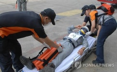 민간기업과 실전 같은 소방훈련