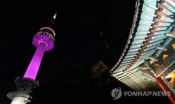 N서울타워 핑크빛 유방암 의식 향상 캠페인