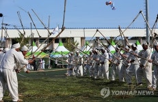 흥겨운 봉평메밀 도리깨질 소리