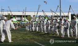 흥겨운 봉평메밀 도리깨질 소리