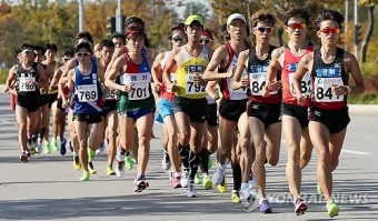 <2013전국체전> 송도 달리는 마라톤 선수들