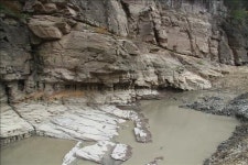 반구대 암각화 주변에서 공룡발자국 화석 발견