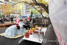 용인시 구갈동 마을 느티나무에서 고사제