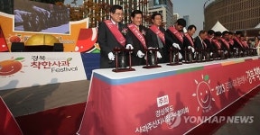 서울광장서 경북착한사과페스티벌