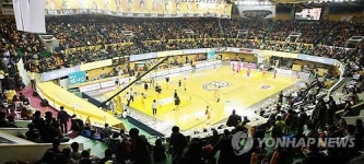 가득찬 청주 실내체육관