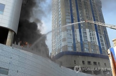 서울 행당동 주상복합 신축공사 현장서 불(종합)