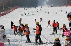 11월 마지막 휴일의 스키장