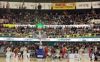 프로농구 LG 구름 관중