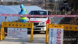 통제된 AI의심 진천 종오리농장