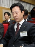 (주)정산 대표 김덕수 | 눈 감은 김덕수 사장직무대행