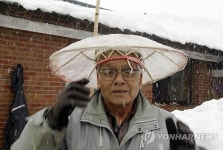 폭설 대비 자작 모자