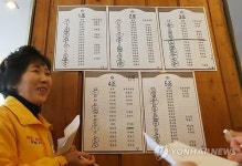 이산가족 상봉 대상자들