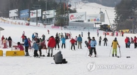 스키장은 아직 한겨울