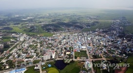 하늘에서 내려다본 당진시 합덕읍