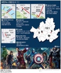 주말 강남역 일대 어벤져스 2 촬영에 교통통제