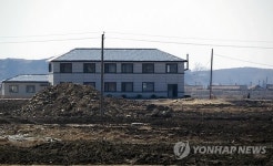 적막한 황금평 개발 현장