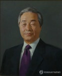 이원희가 그린 김영삼 전 대통령 초상화
