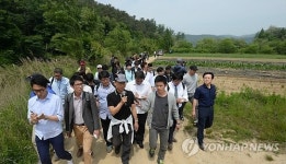 언론에 공개된 금수원 내부