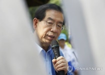 설명하는 박원순 서울시장 후보