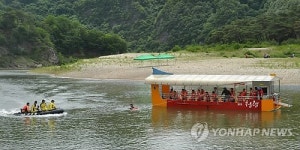 영월 청령포에서 119 수난 구조훈련