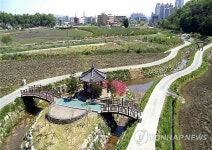 아름다운 소하천으로 선정된 세종시 봉산소하천