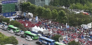 <월드컵 2014> 가득메운 영동대로