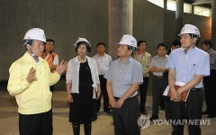 망우산저류조 방문한 나진구 중랑구청장