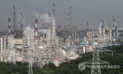 태풍 너구리 낙뢰로 가동 중단된 울산석유화학공단