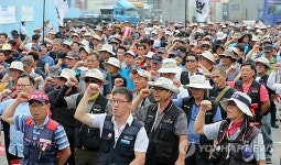 화물연대 부산지부 하루 경고 파업