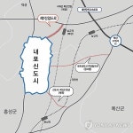 충남도청 이전 내포신도시 제2진입도로 밑그림