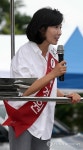 흑석체육센터 찾은 나경원 후보