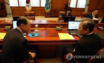 김기춘 비서실장과 김관진 국가안보실장