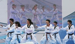 광화문 앞 태권도 시범
