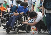 전동 휠체어 세차