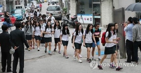 의정부여중 첫 9시 등교