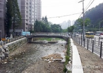 용인시 수해상습 마북천 신창2교 주변 정비